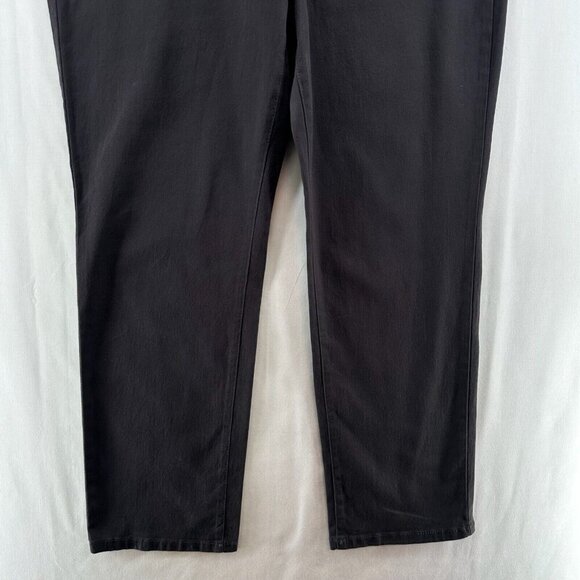 Style & Co Pants Women's 16S Highrise Tummy Control Straight Chino Carbon Gray - Picture 4 of 13